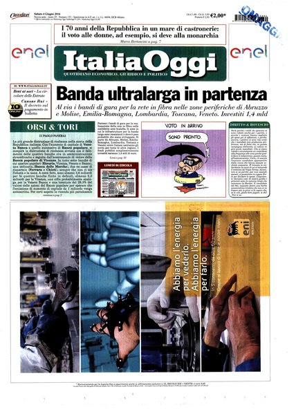 Italia oggi : quotidiano di economia finanza e politica